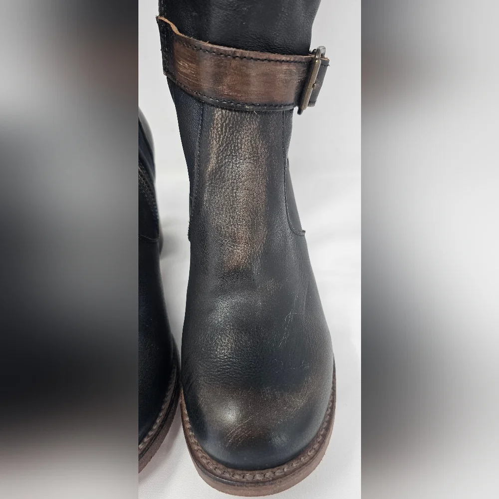 Freebird Women's Holland Distressed Brown Western Round Toe Tall Boots Size 8 - Picture 3 of 16